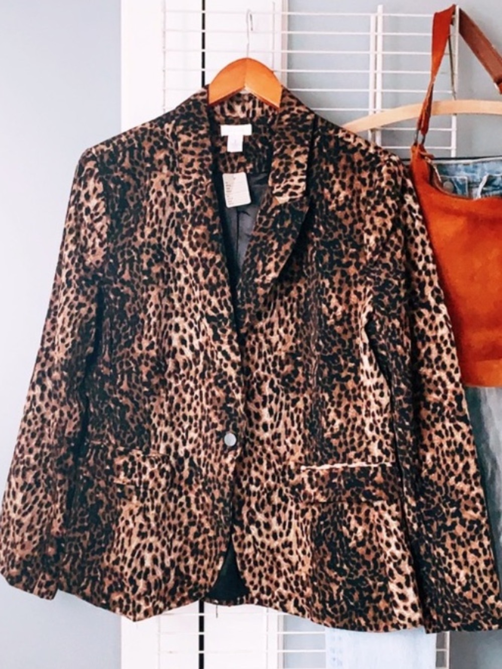 Chico’s leopard blazer